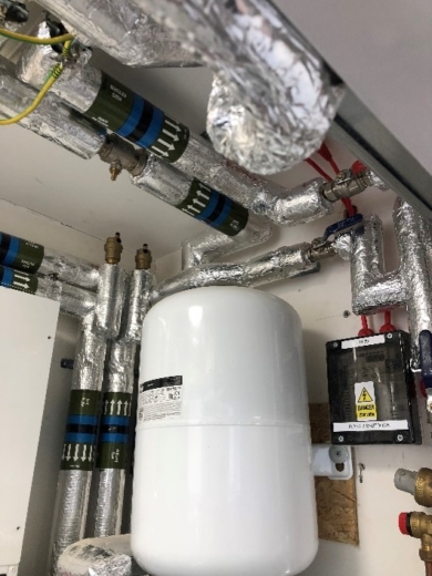 A fully installed boiler system